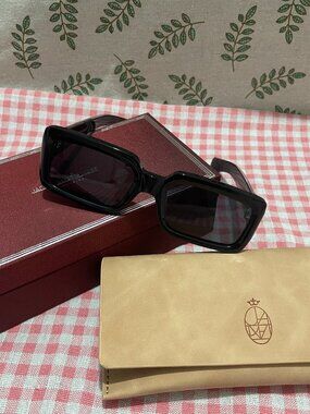 Jacques Marie Mage Black-Frame Sunglasses